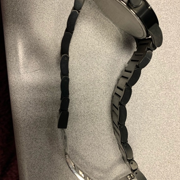 Black movado men's watch - Picture 3 of 5